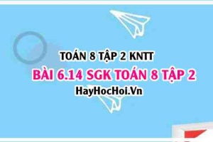 Bài 6.14 SGK Toán 8 Tập 2 Kết nối tri thức